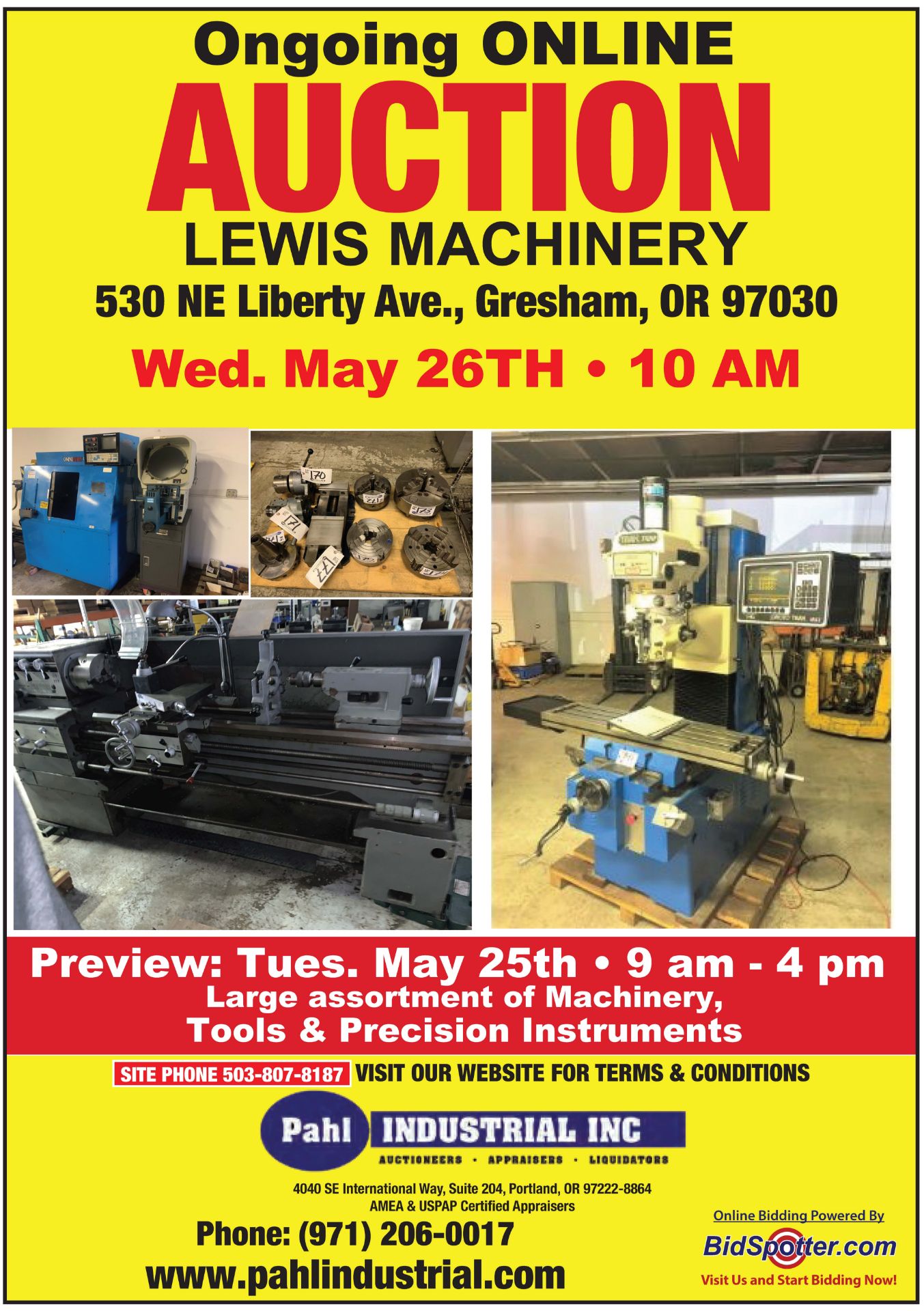 Lewis Machinery Auction
