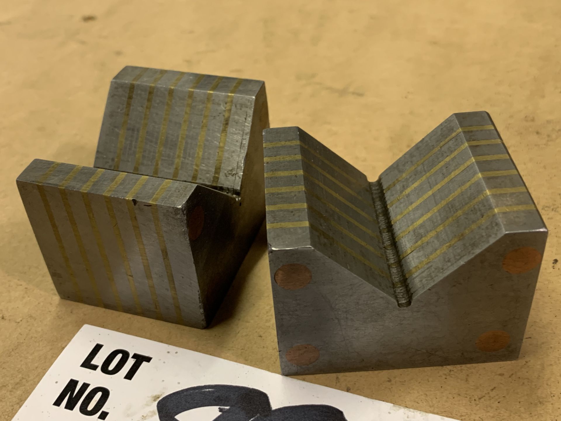 Set of George Scherr Co. Magnetic V-Blocks - Image 2 of 3