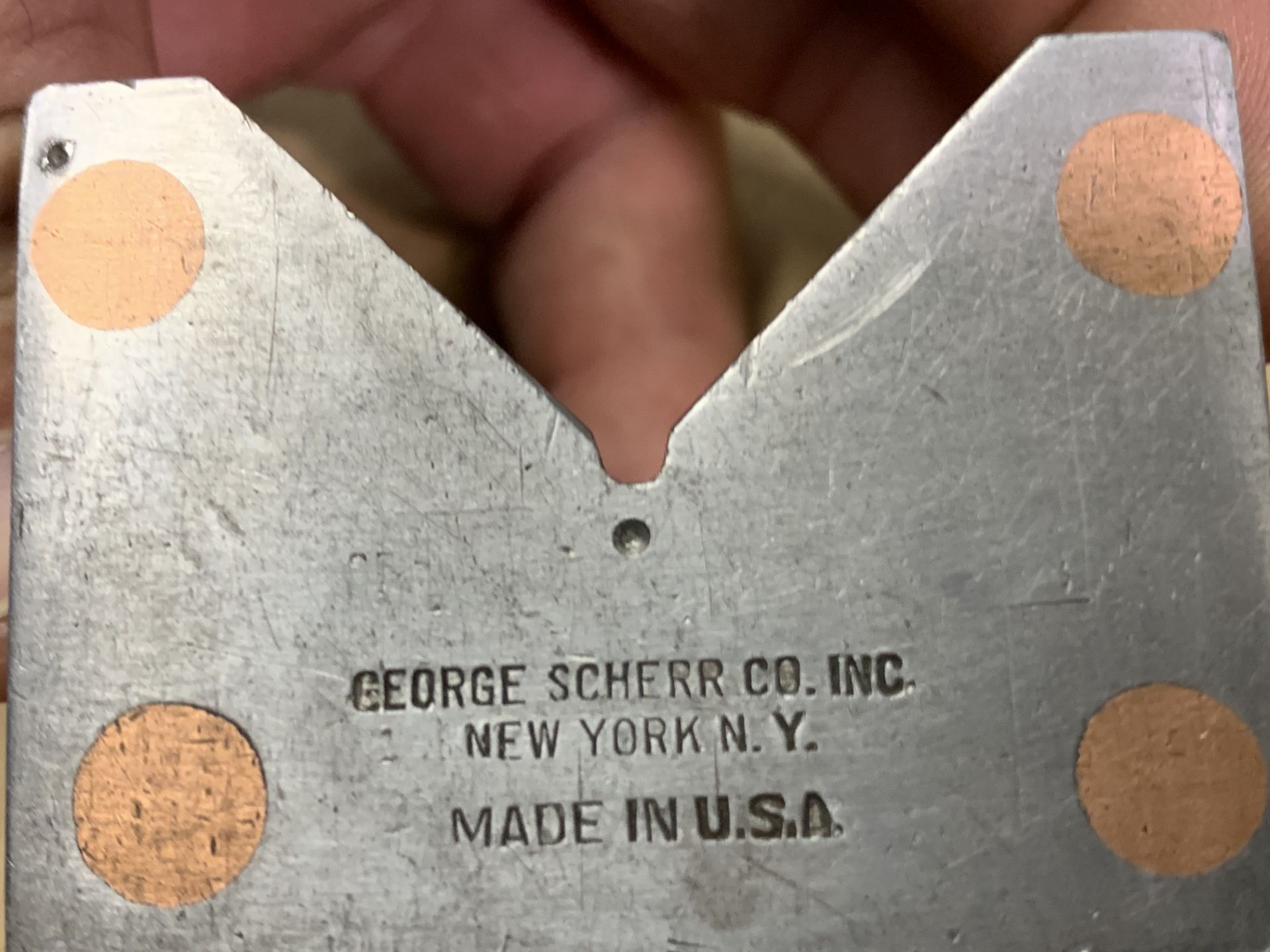 Set of George Scherr Co. Magnetic V-Blocks - Image 3 of 3