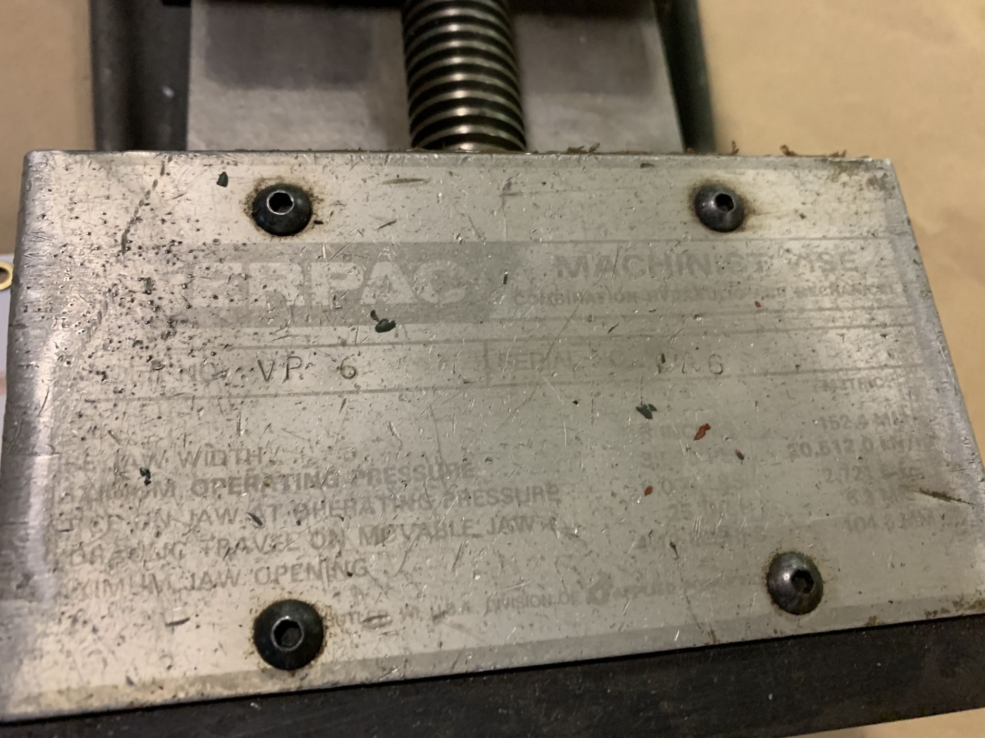 Enerpac 6" Machinist Hydraulic-Closing Vise - Image 2 of 2