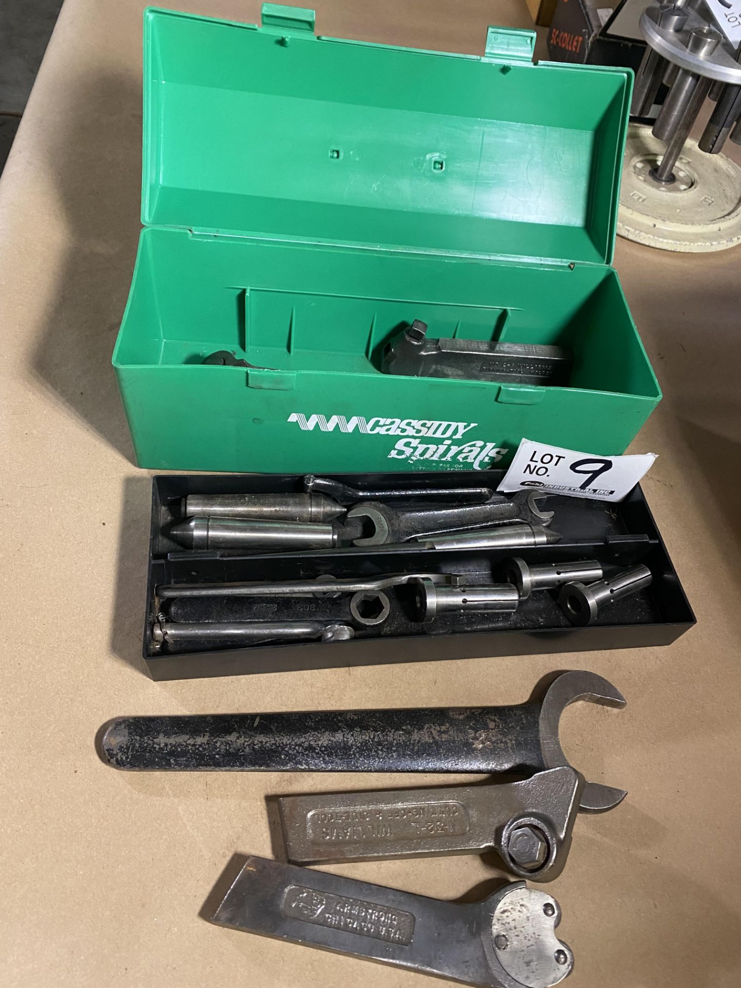 Assorted Forged Tooling Holders, Dead Centers, Wrenches etc