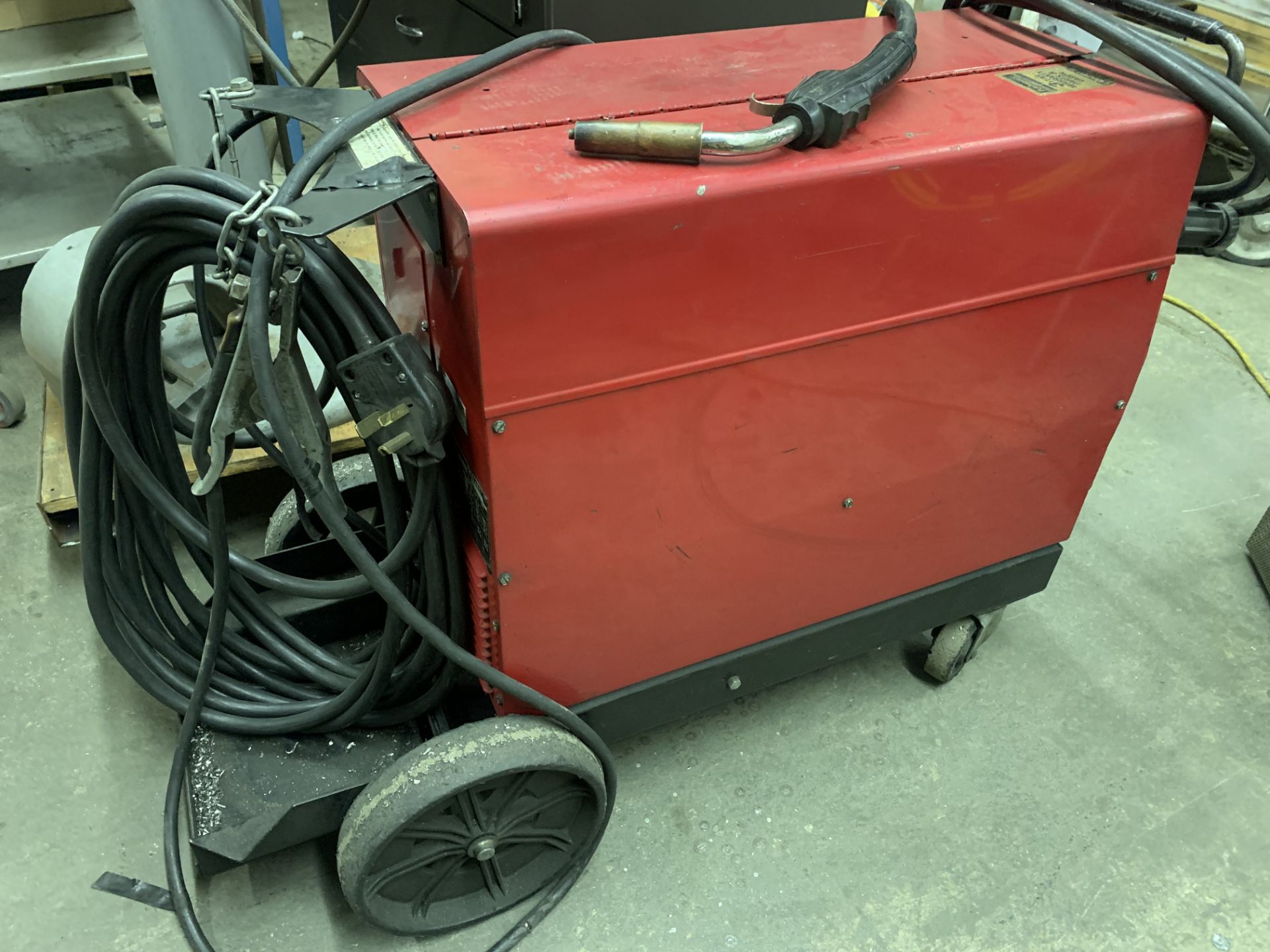 Lincoln IdealArc SP-250 Welder with Leads on Cart - Image 3 of 3