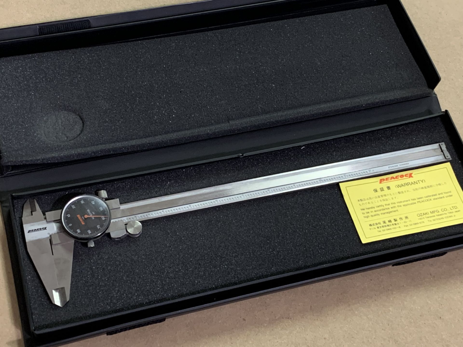 Peacock 12' Dial Vernier Calipers w/box