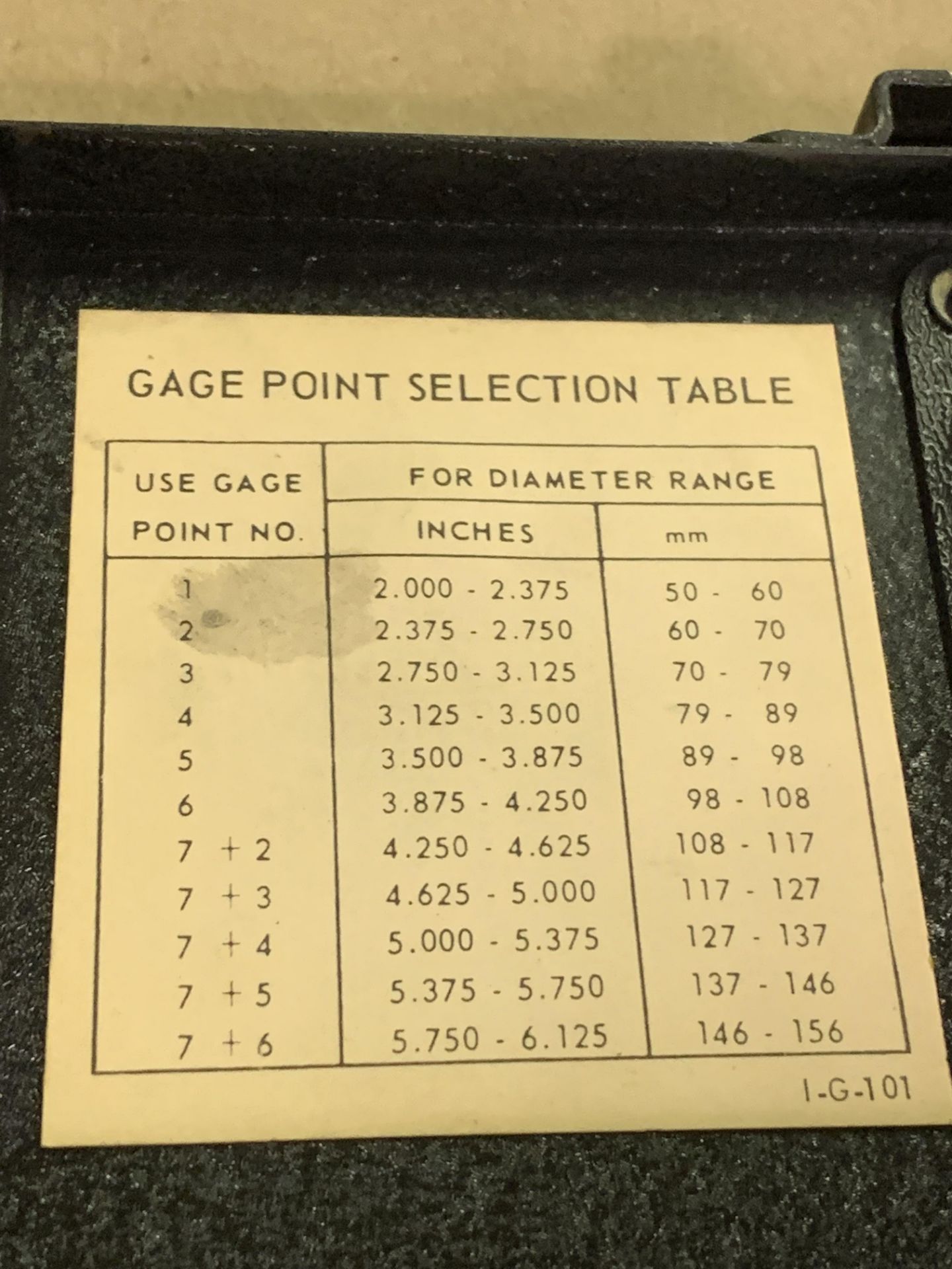 Sunnen Hone Gauge Set w/Standard Complete w/box - Image 2 of 2