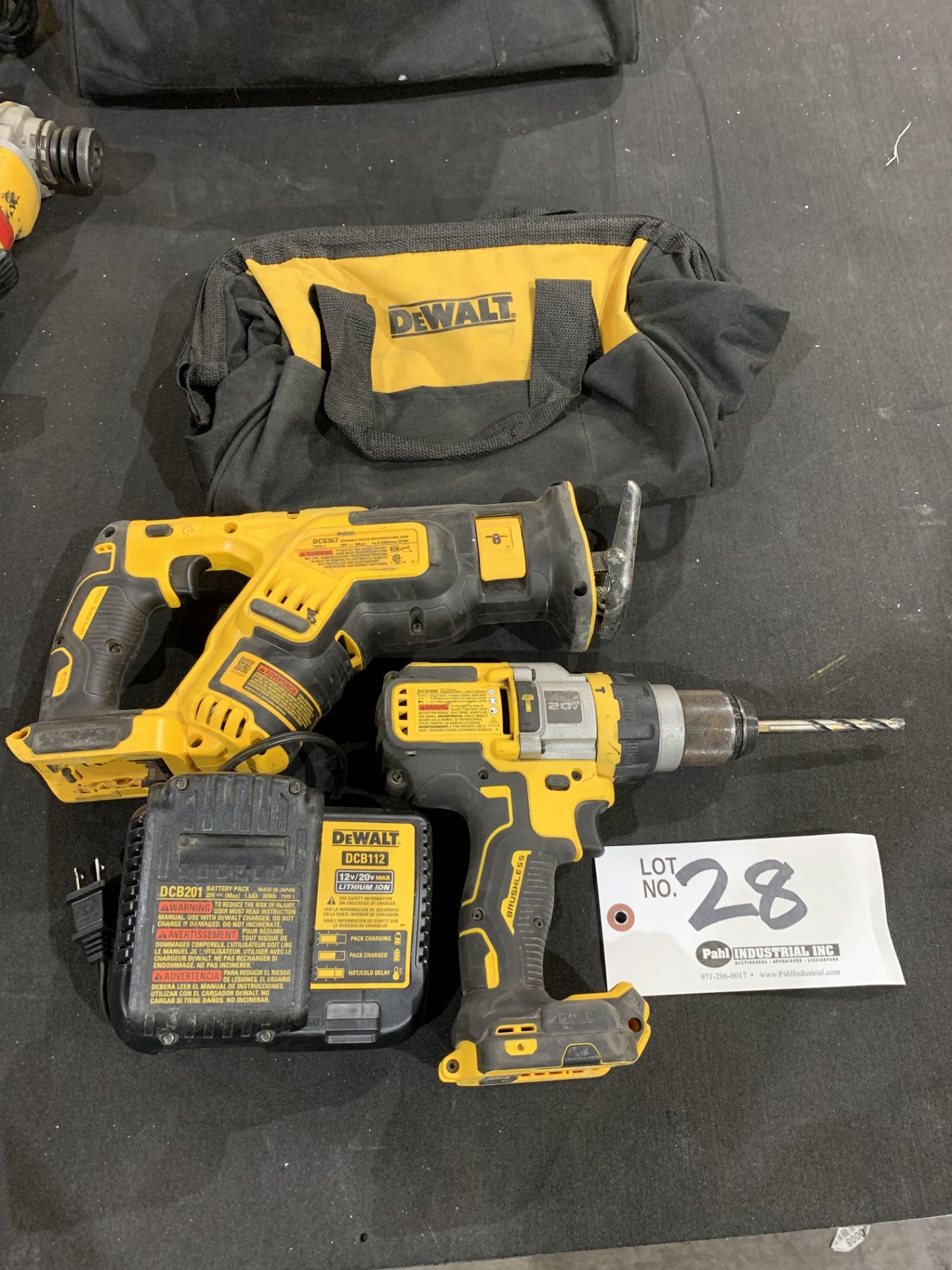 DeWalt Cordless Sawzall, 1/2" Drill Driver with battery, charger and bag