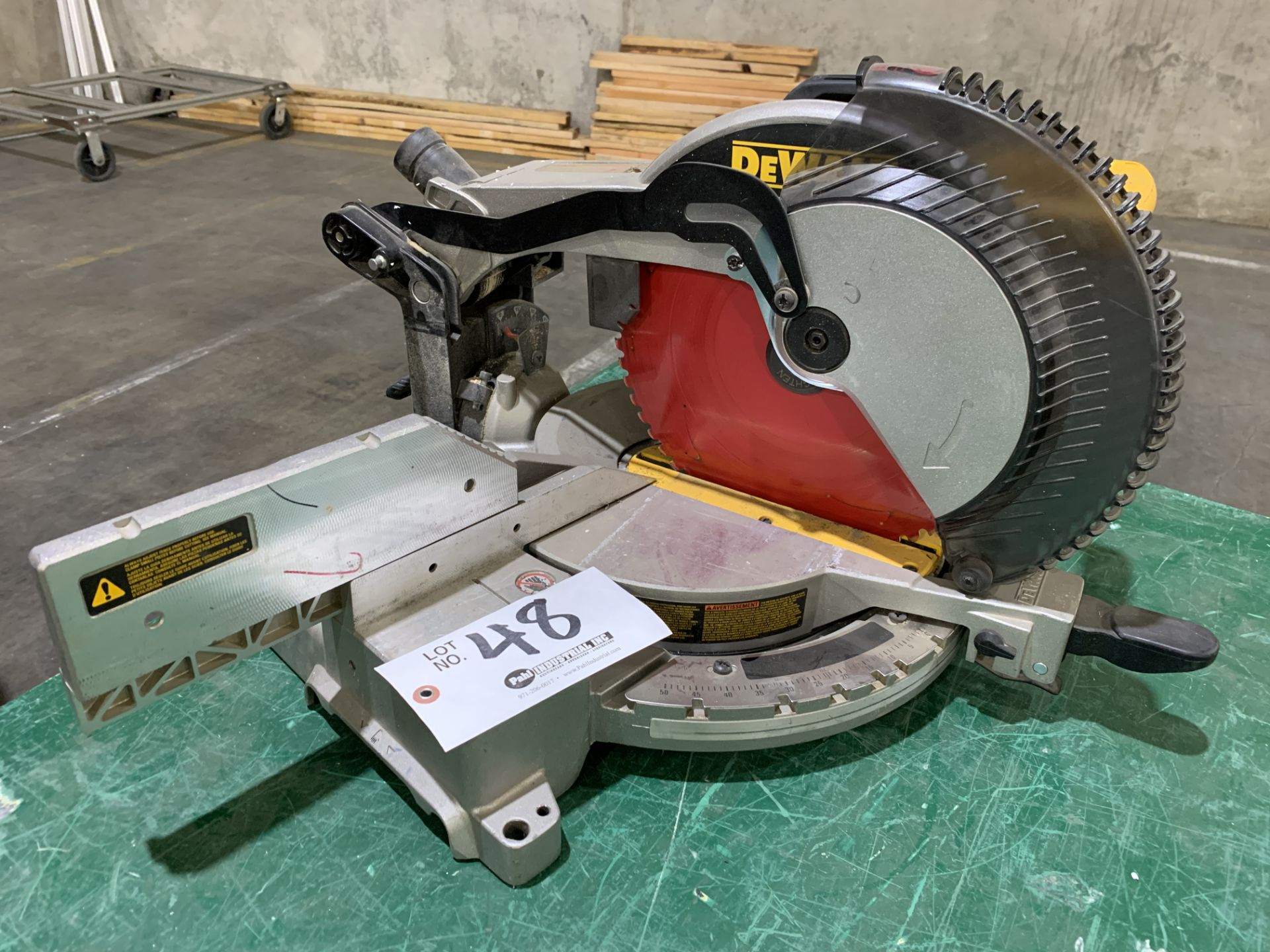 DeWalt 12" Compound Miter Saw, Adjustable Rotating Base model DW175