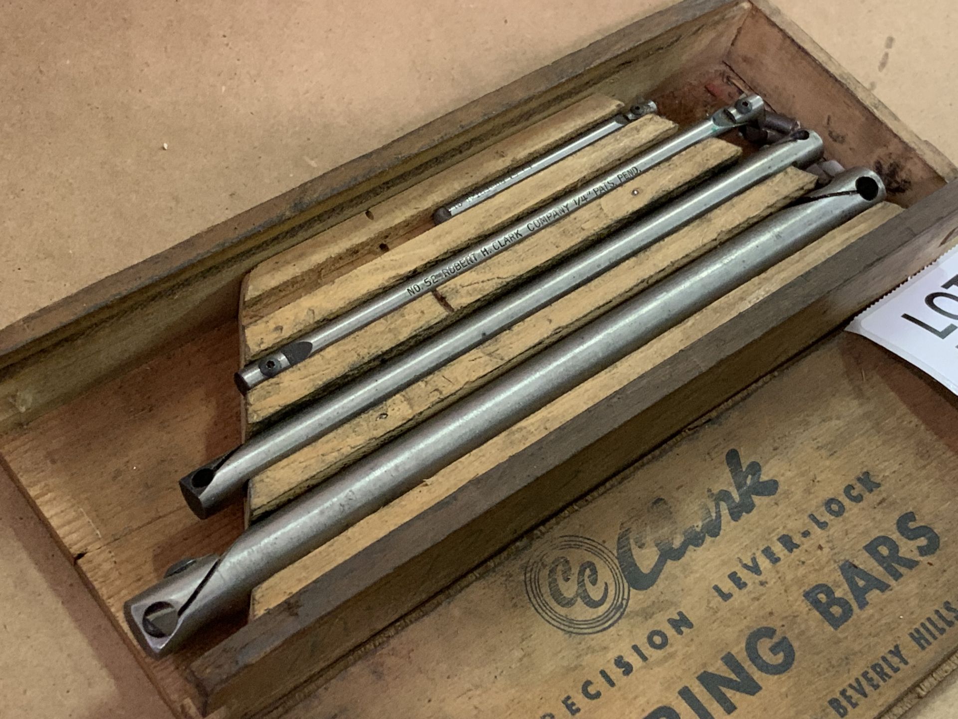 Clark Precision Lever-Lock Boring Bar Set w/box Complete - Image 2 of 2