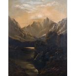 Horace Belton (19th Century) British. A Mountainous River Landscape, Oil on Canvas, Signed and Dated