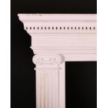 20th Century English School. A White Painted Temple Frame, rebate 24" x 18" (61 x 45.7cm)