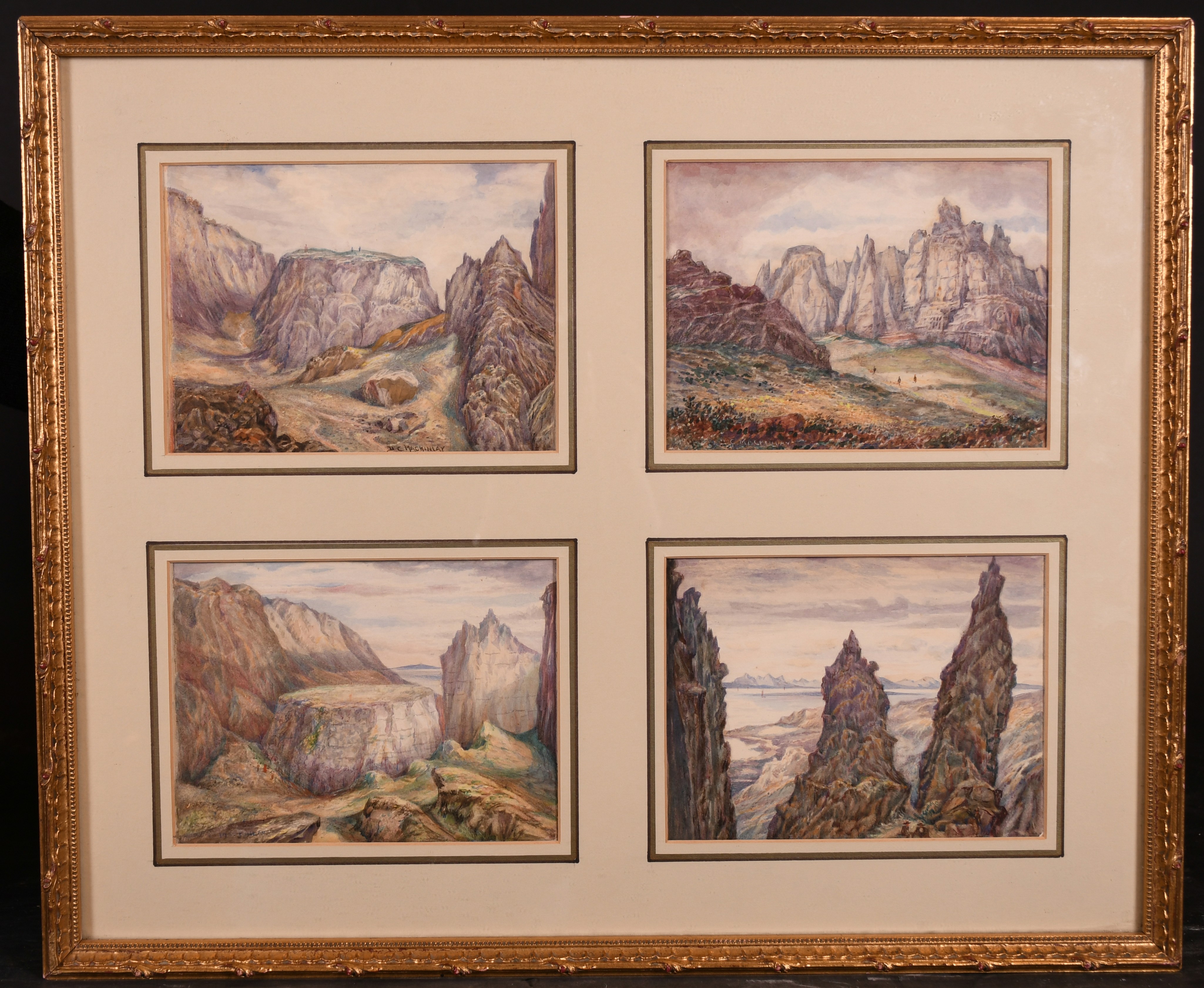 D… C… Mackinlay (19th – 20th Century) British. A Mountainous Landscape, Watercolour, Signed, 5.25” x - Image 2 of 4