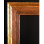 19th Century English School. A Wooden Frame with gilt outer edging, rebate 24" x 14" (61 x 35.5 cm)