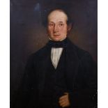 19th Century English School. A Bust Portrait of a Man, Oil on Canvas, 30” x 25” (76 x 63.5cm)