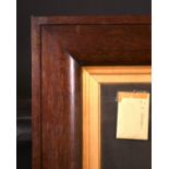 19th Century English School. A Dark Wood Frame with a gilt slip and inset glass, rebate 29" x 26" (