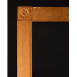 19th Century English School. A Gilt Composition Frame with rosette corners, rebate 75" x 53" (190.