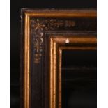 20th Century English School. An Italianate Plate Frame, with gilding and black paint, rebate 31" x