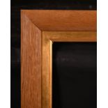 20th Century English School. A Plain Wooden Frame, with a gilt slip, and perspex, rebate 96" x 29.