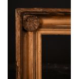 Early 19th Century English School. A Gilt Composition Hollow Frame, with corner shells, rebate 36" x