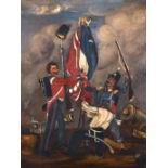 19th Century English School. A Military Scene, Oil on Panel, 10.5” x 8” (26.7 x 20.4cm), and a