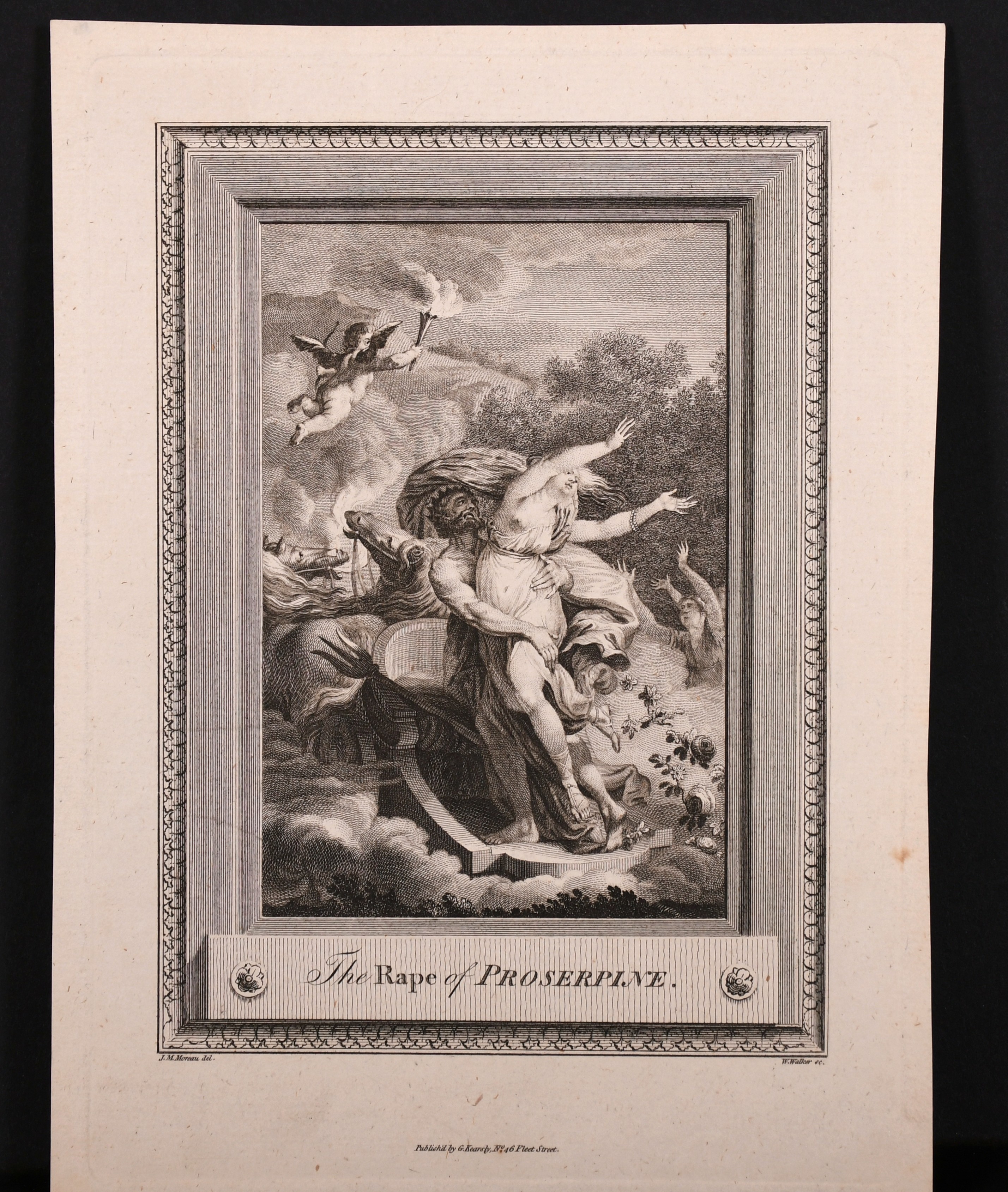After Jean-Michel Moreau (1741-1814) French. “The Rape of Proserpine”, Engraving, Unframed, 6.75” - Image 2 of 4