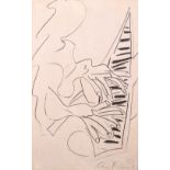 Ceri Richards (1903-1971) British. “The Pianist”, Lithograph, 19” x 12.25” (48.3 x 31cm)