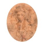 John Downman (1750-1824) British. A portrait of “Elizabeth Juliana Monro”, Daughter of The