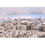 Reginald Geoffrey Allard (1947- ) British. An Arial View of London with Trafalgar Square in the