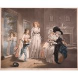 After George Morland (1762/63-1804) British. “A Visit to the Boarding School”, Mezzotint,