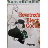 William Nicholson (1872-1949) British. “Rowntree’s Elect Cocoa”, an Enamel Sign, Overall 21” x