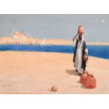 W… S… Bylityplis (19th – 20th Century) American. A Middle Eastern Scene with a Man with Water