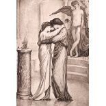 After Edward Coley Burne-Jones (1833-1898) British. ‘The Altar of Hymen’, Photogravure, Mounted,
