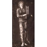 After Edward Coley Burne-Jones (1833-1898) British. ‘St Cecilia’, Photogravure, Mounted, Unframed,