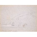 Henry Alexander Bowler (1824-1903) British. “Dartmouth”, Pencil, contained in an Album, 4.5” x 7” (