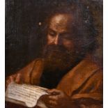 Manner of Giuseppe Jose de Ribera (1588-91-1652) Spanish. Study of a Scribe, Oil on Canvas,