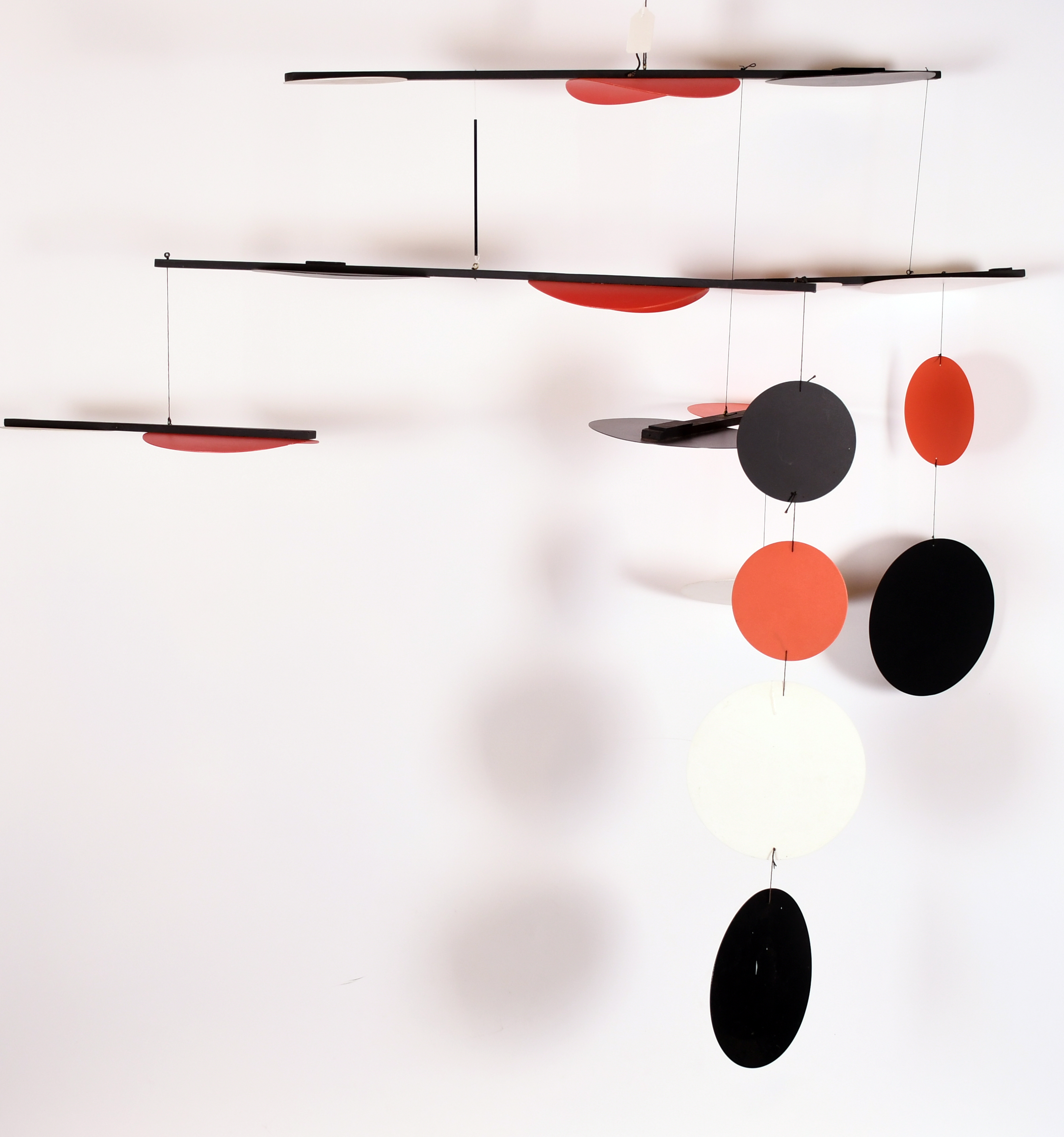 Sir Terry Frost (1915-2003) British. “Black, Red and White Circles”, a Mobile of eighteen circular - Image 4 of 4