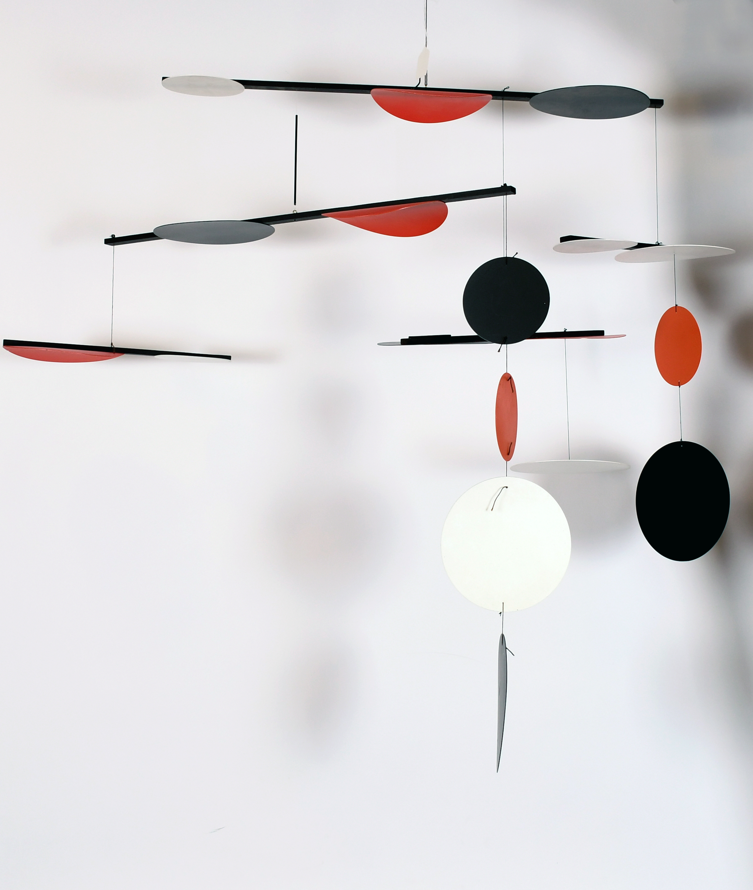 Sir Terry Frost (1915-2003) British. “Black, Red and White Circles”, a Mobile of eighteen circular - Image 3 of 4