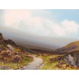 Reginald Daniel Sherrin (1891-1971) British. A Moorland Scene, Gouache, Signed, 9” x 12” (22.8 x