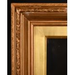 19th Century English School. A Gilt Composition Frame with inset glass, rebate 24" x 12" (61 x 30.