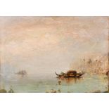 Circle of Joseph Mallord William Turner (1775-1851) British. A Venetian Lagoon Scene, with