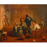 After David Teniers the Younger (1610-1690) Dutch. A Tavern Interior with Figures, Oil on Canvas,