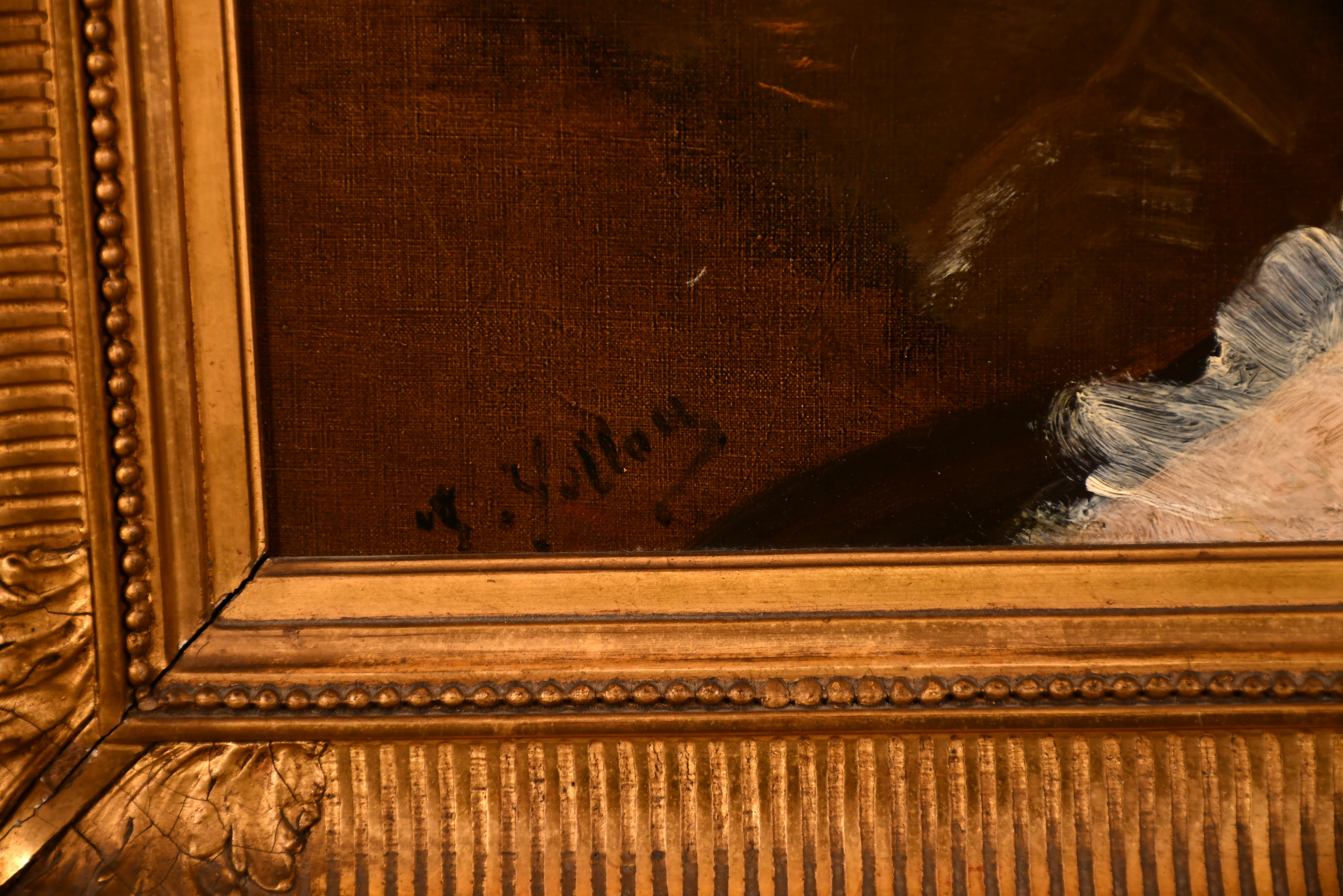 Antoine Vollon (1833-1900) French. “La Maraichere”, Oil on canvas, Signed, 25.75” x 21.5” (65.5 x - Image 3 of 6