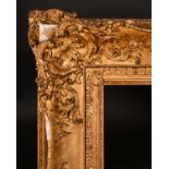 19th Century English School. An Elaborate Gilt Composition Frame, with swept centres and corners,