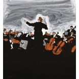 Alexander Goudie (1933-2004) British. The Inaugural Concerts of the Barbican, Virtuoso Conductor