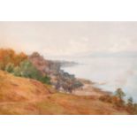 Percy Dixon (1862-1924) British. A River Landscape, Watercolour, Signed, 13.5” x 20.25” (34.3 x 51.