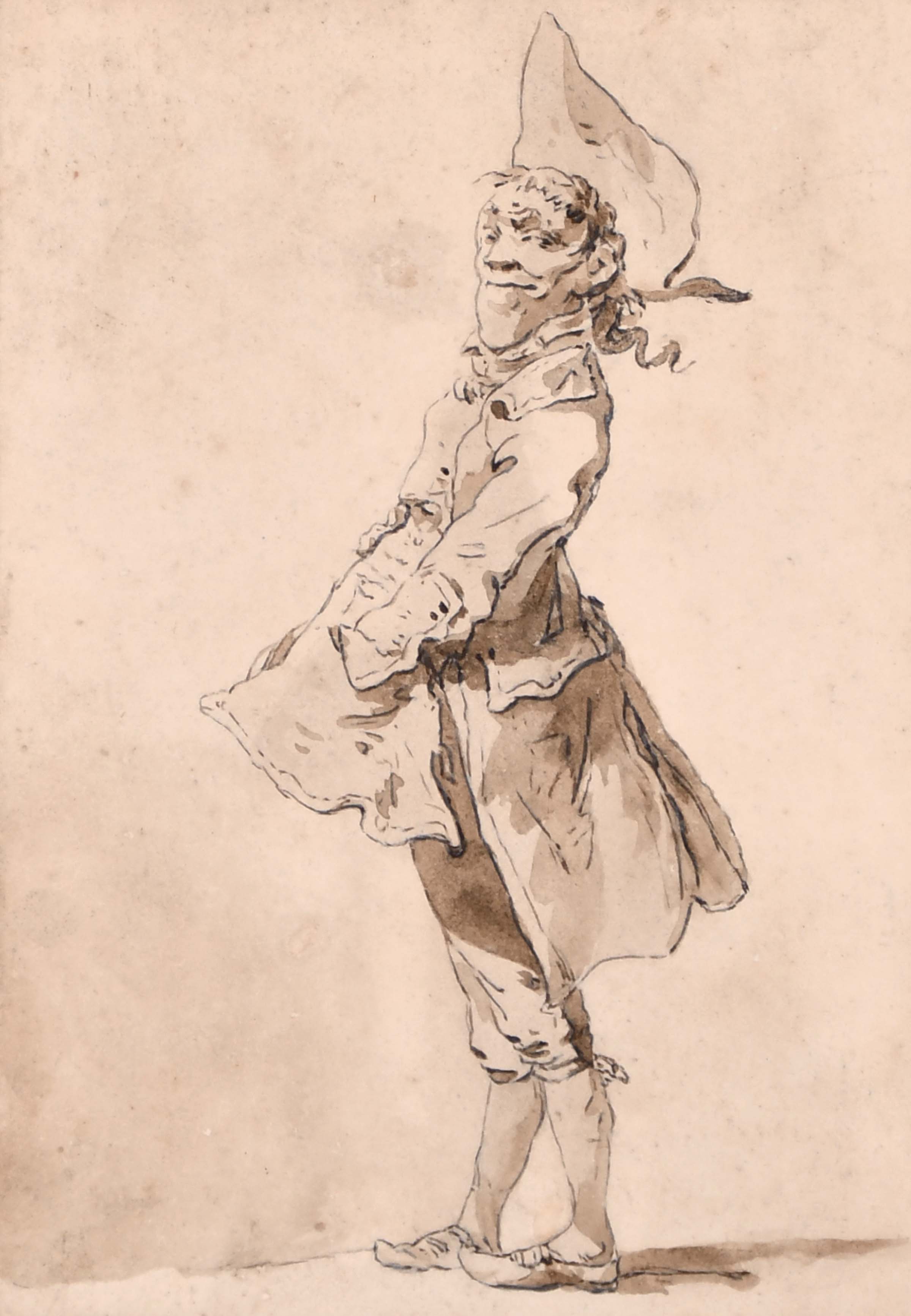 Philip James (Philippe-Jacques) de Loutherbourg (1740-1812) British. ‘Caricature of a Man with an