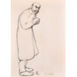 Ezio Castellucci (1879-?) Italian. “Giolitti”, a Caricature of a Standing Man, Pencil, Signed with