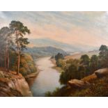 G… M… Freezor (20th Century) British. A Highland River Landscape, Oil on Canvas, Signed, 27” x