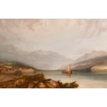 Anthony Vandyke Copley-Fielding (1787-1855) British. ‘Loch Lomond’, Oil on Canvas, 24” x 36” (61 x