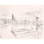James Abbot McNeill Whistler (1934-1903) American. “The Punt”, Etching, Unframed, 4.75” x 6.5” (12.2
