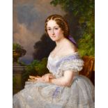 Circle of Franz Xaver Winterhalter (1805-1873) German. ‘Lady Augusta Catherine Gordon-Lennox (1827-