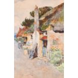 David Woodlock (1842-1929) British. Study of a Cottage, Watercolour, Signed, 8.75” x 5.75” (22.3 x